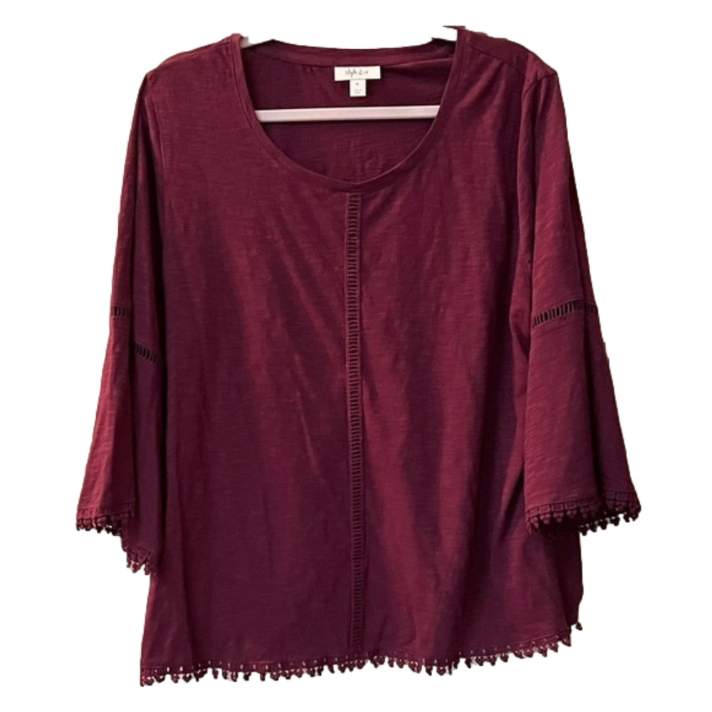 Style & Co Lantern Sleeve Top